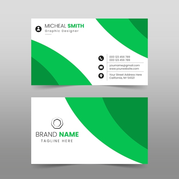 Vector simple and modern business card template