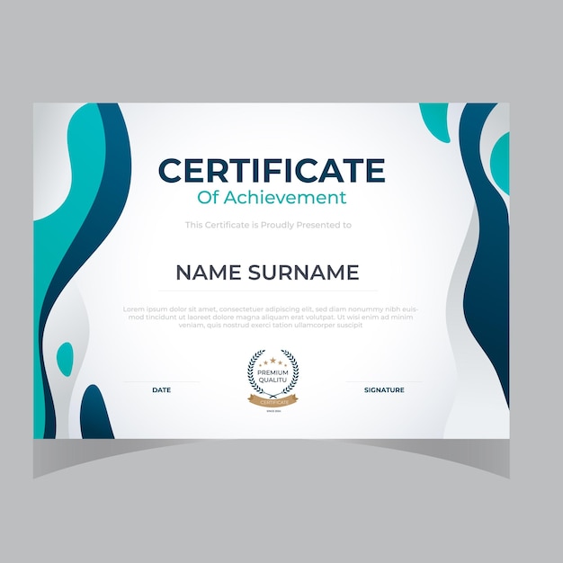 Simple and modern certificate design template modern creative and elegant certificate design