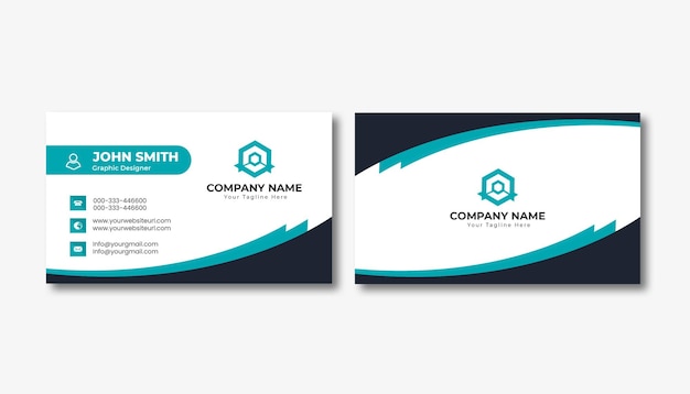 Simple modern and  creative minimal business card design template