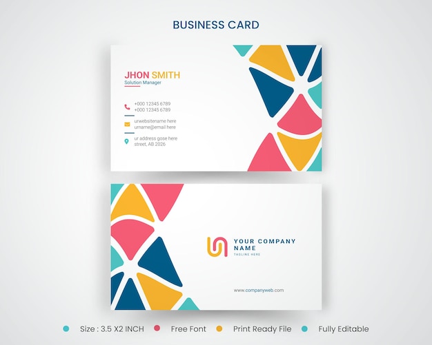 Simple, Modern ,Elegant and Professional Business Card