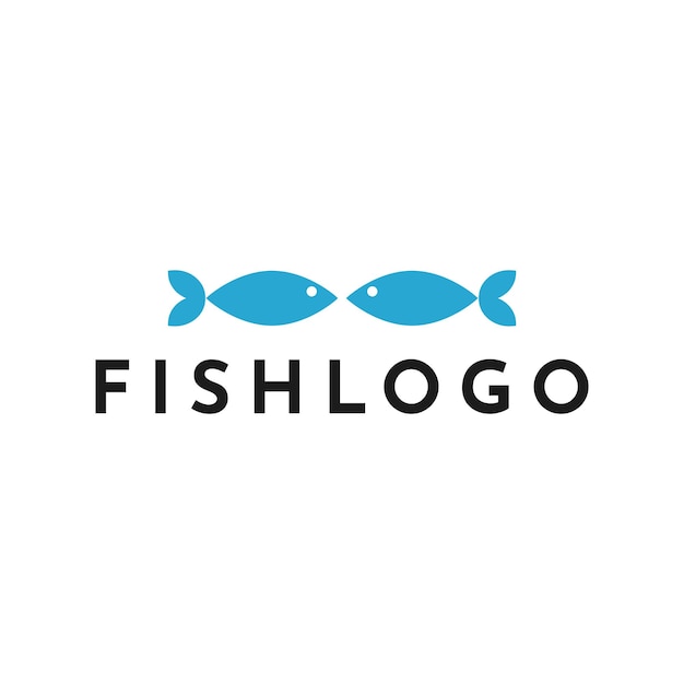 Simple and modern fish logo design