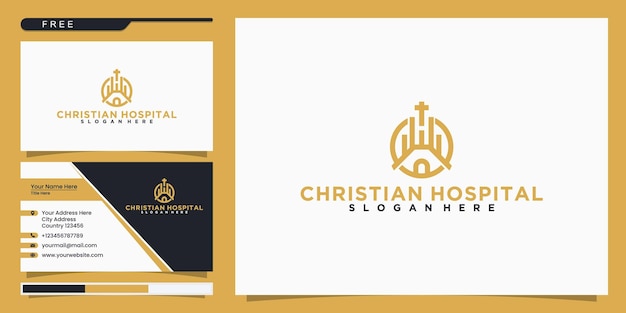 Простые и современные логотипы больниц и церковные эмблемы идеально подходят для вашего бизнеса