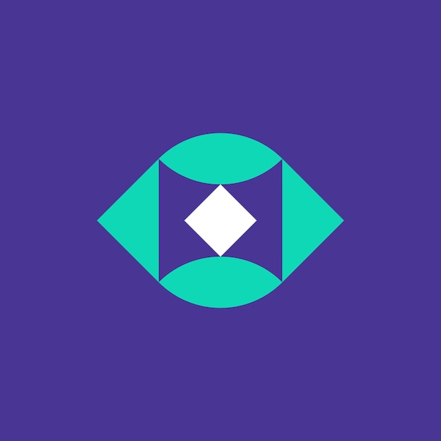 simple modern and iconic eye symbol logo