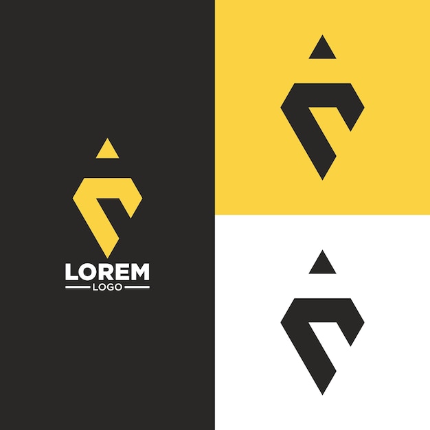 simple modern logo with cool colors suitable for your brand logo or name logo.