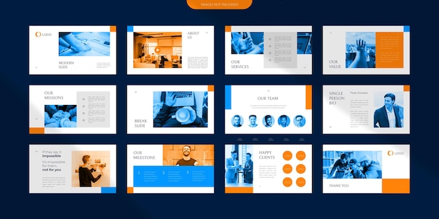 simple modern presentation slide design template