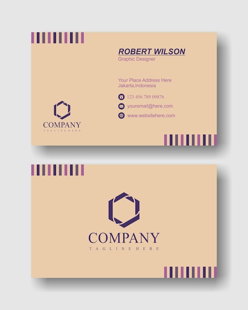 Vector simple modern professional business card