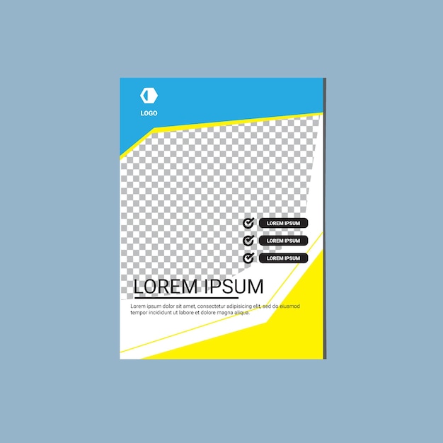 Simple modern template flyer illustration vector design.