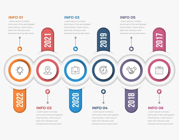 Simple Modern Timeline Infographics