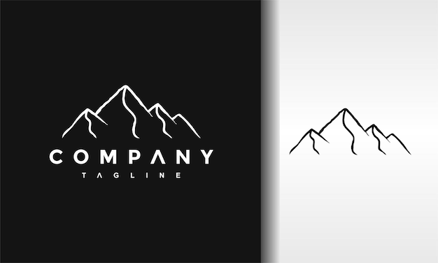 simple mountain logo