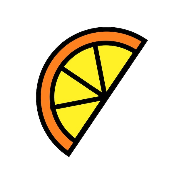 Simple orange icon Vector illustration