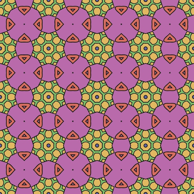 Simple Ornament beautiful background with geometric elements with ethnic mandala ornament