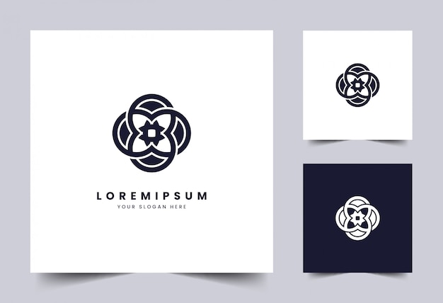 Simple ornament logo template