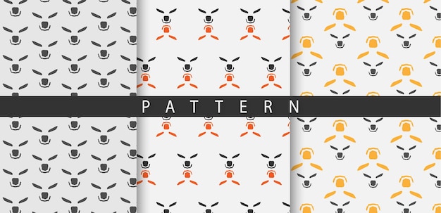 Элементы Simple Pattern из нового набора красочных минимальных геометрических узоров Premium векторы