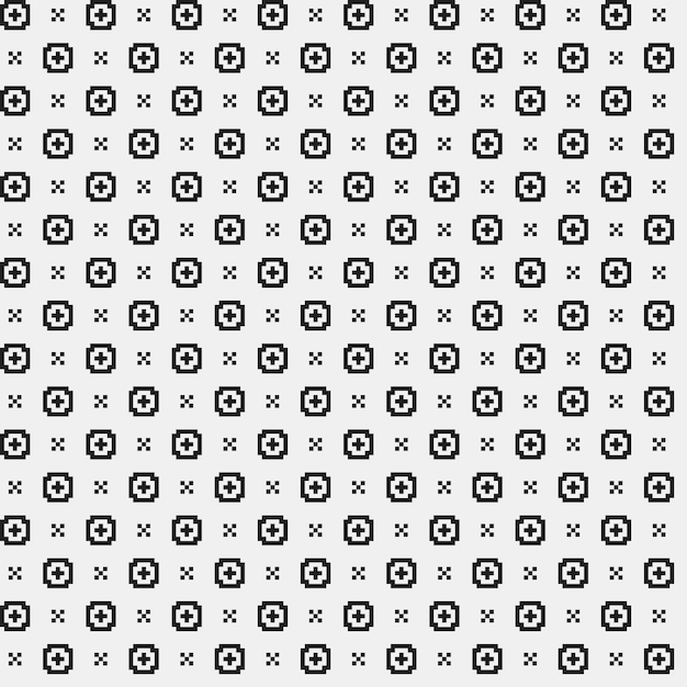 Simple pattern with monochrome geometric shapes. Useful for textile and interior design. Strict neutral style.