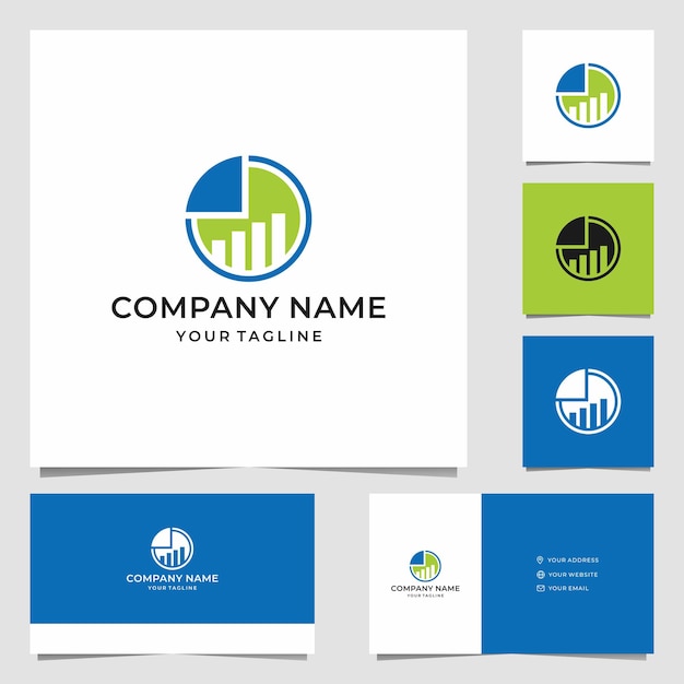 Simple Pie Chart Logo Design 2