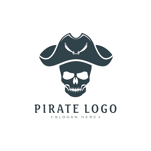 simple pirate logo graphic illustration