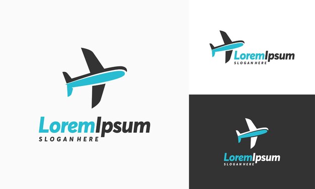 Simple Plane Travel logo ontwerpen sjabloon vector