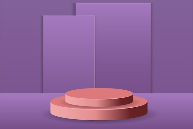 Vector simple podium background