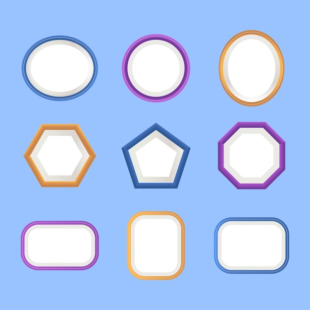 Simple Polygon Frame Collection