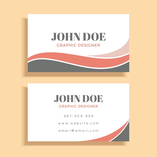 Vector simple and professional business card template design