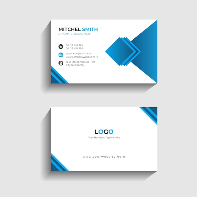 Simple Professional Modern And Creative Business Card Design Template For Business Company Agency