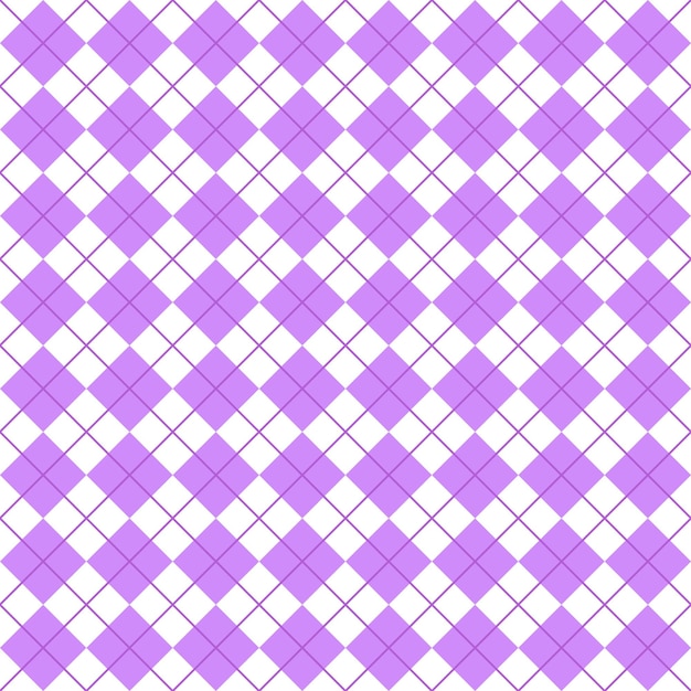 Simple Purple And White Seamless Argyle Pattern