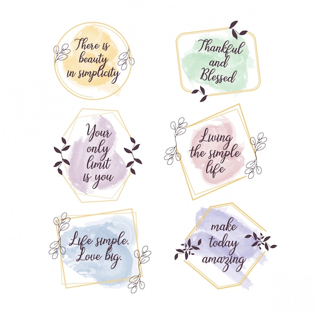 Vector simple quote set