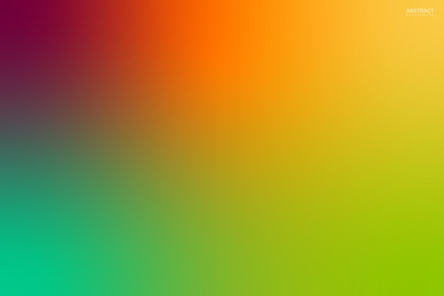 シンプルな虹のグラデーションベクトルテンプレート