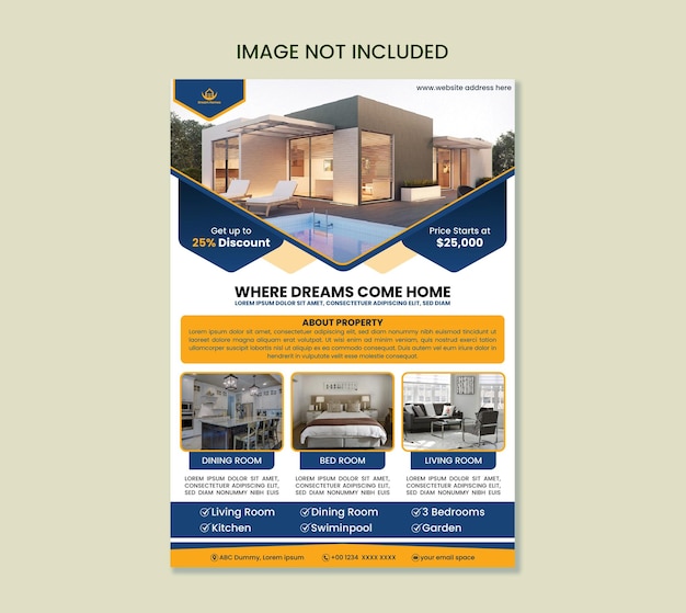 Simple Real Estate Flyer in A4 size