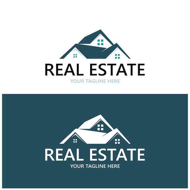 simple real estate logo design building sky scraper property business apartment architecture vector