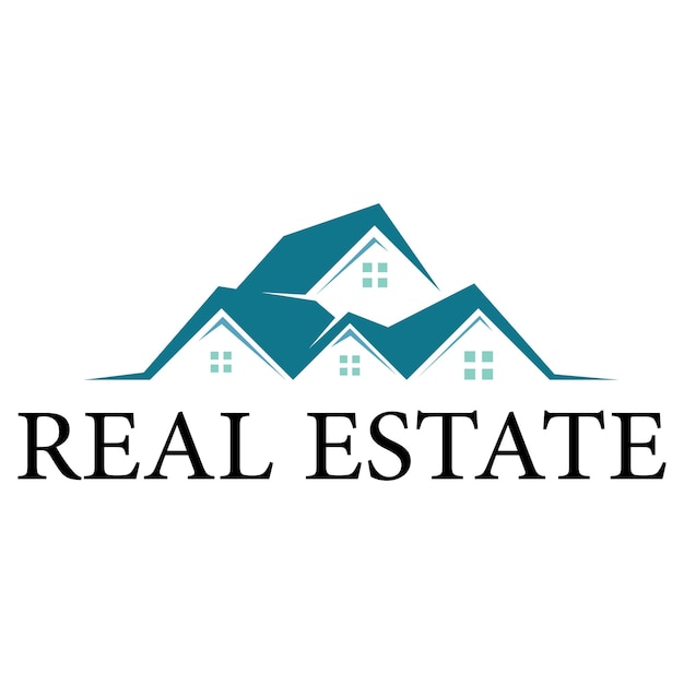simple real estate logo design building sky scraper property business apartment architecture vector