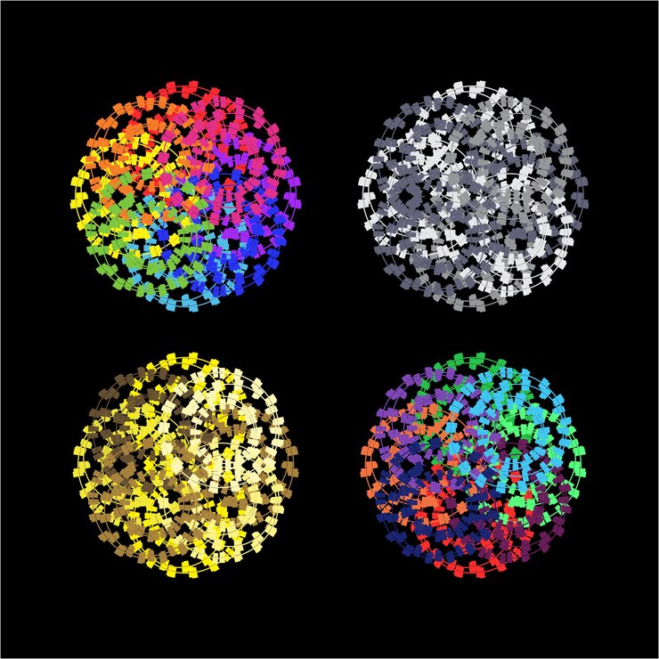 Vector simple realistic material effect bush