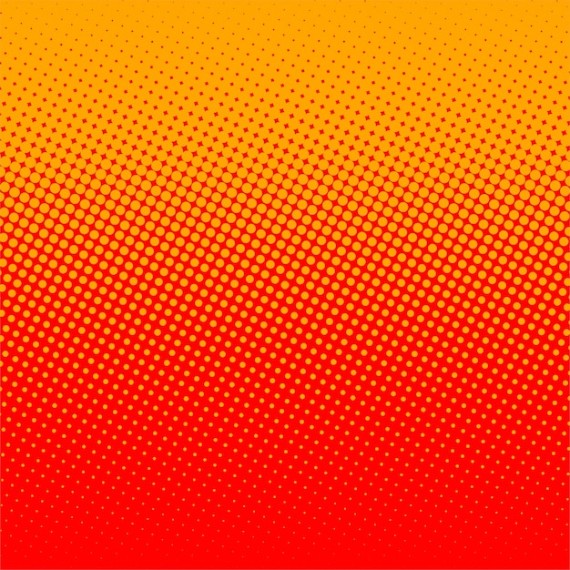 Simple red and orange halftone background