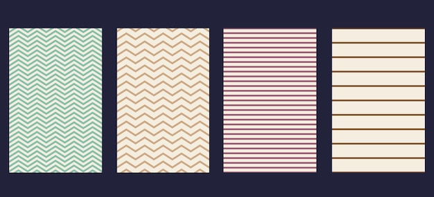 SIMPLE RETRO STRIPE PATTERN SET