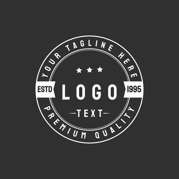 Simple retro vintage logo design