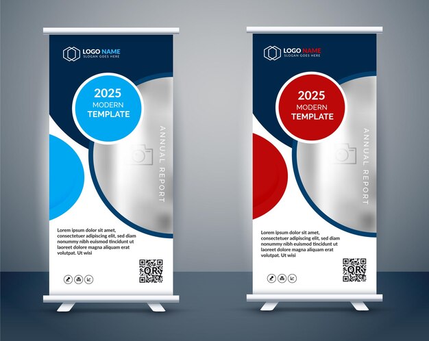 Simple roll up banner template design