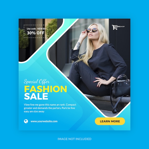 Vector simple sale season social media banner