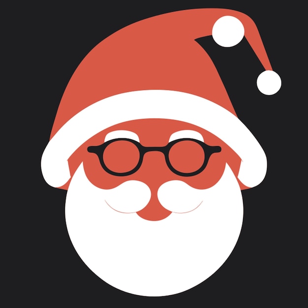 Vector simple santa claus pattern vector illustration