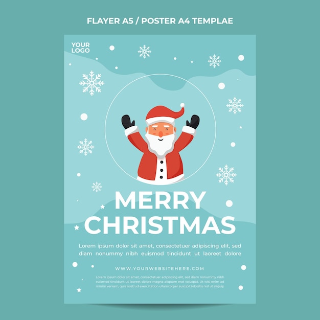 Simple Santa Claus print template