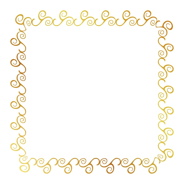 simple seamless vector gold golden square hand draw sketch floral border