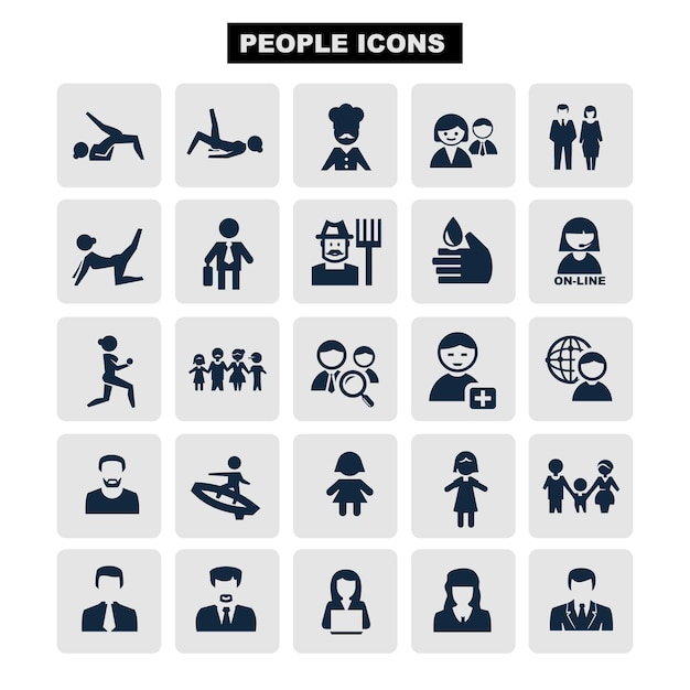 Vector simple set of business people-related vector line icons. contains such icons as one-on-one meeting