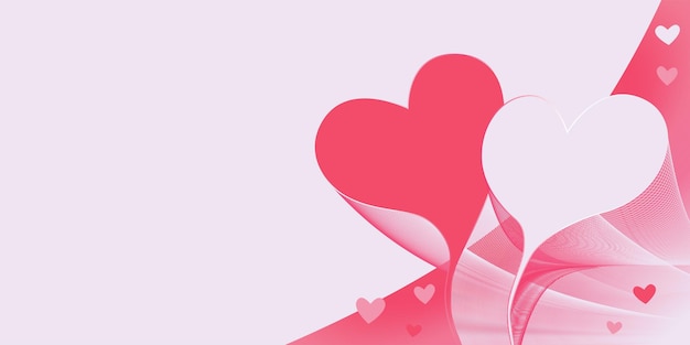 Vector simple shape love white space valentines day background