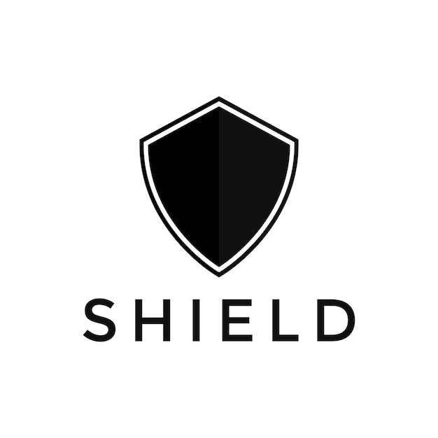 Simple shield logo design template