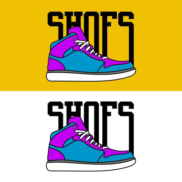 Vector simple shoes icon vector high quality