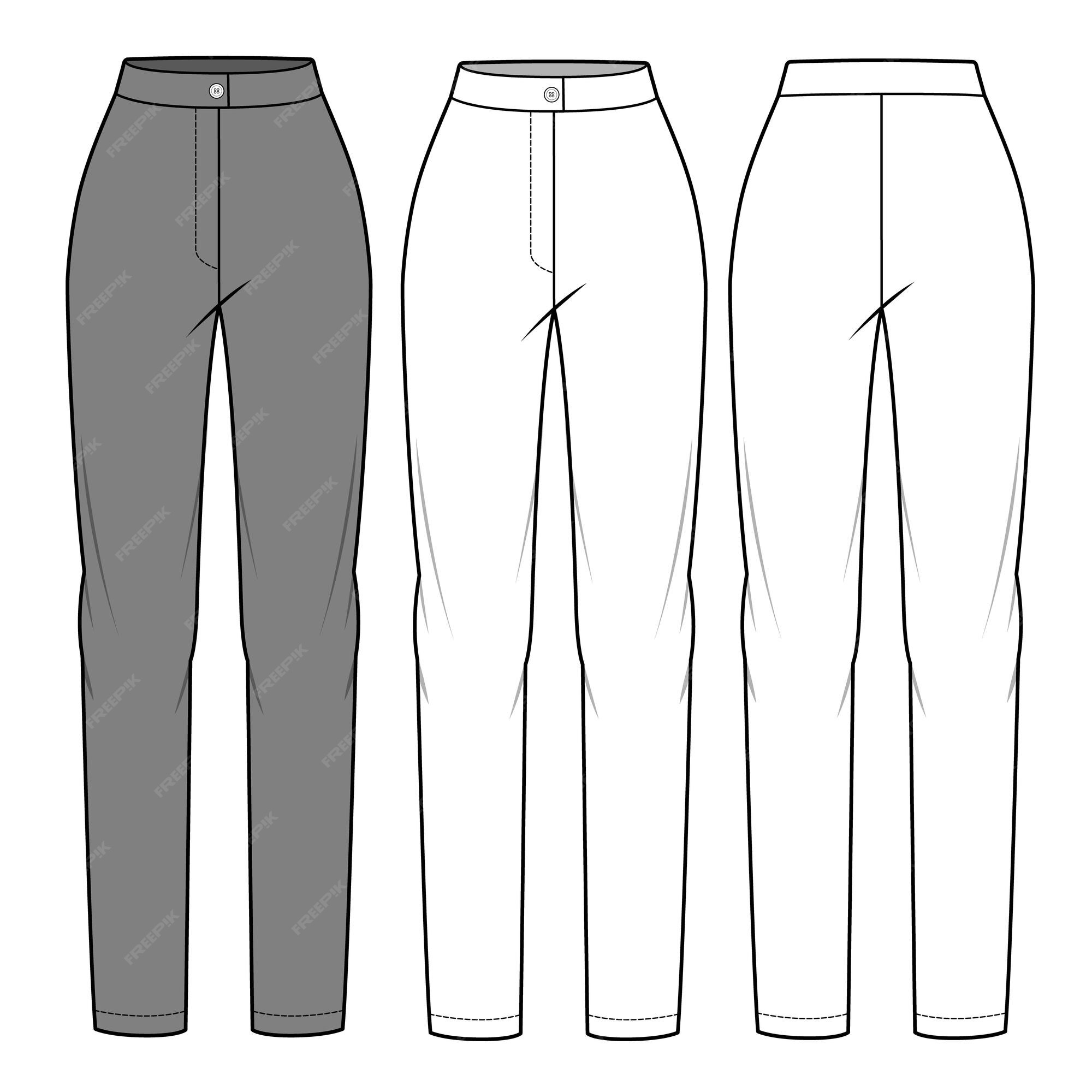 Premium Vector | A simple sketch of a pair of pants