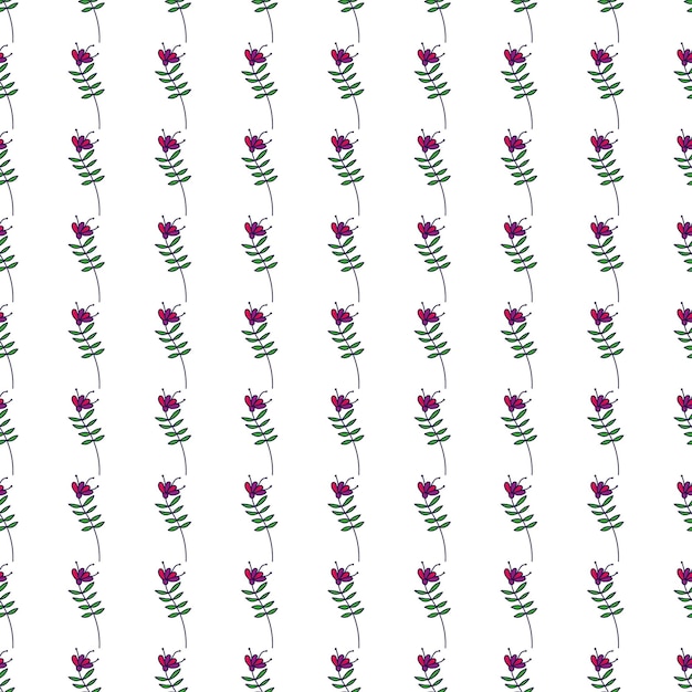 Simple small flower seamless pattern cute floral wallpaper