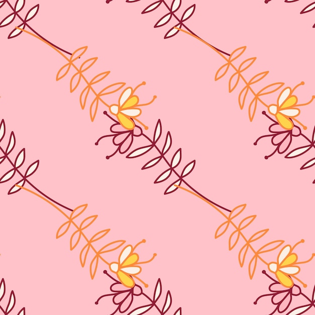 Simple small flower seamless pattern Cute floral wallpaper