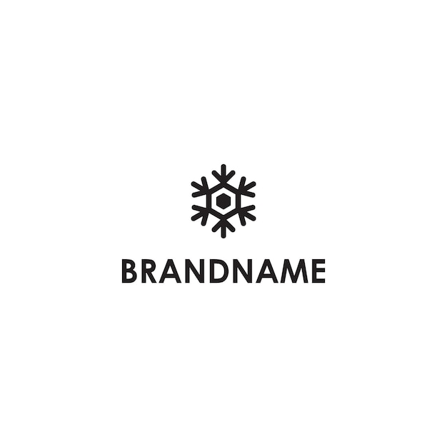 simple snowflake logo vector