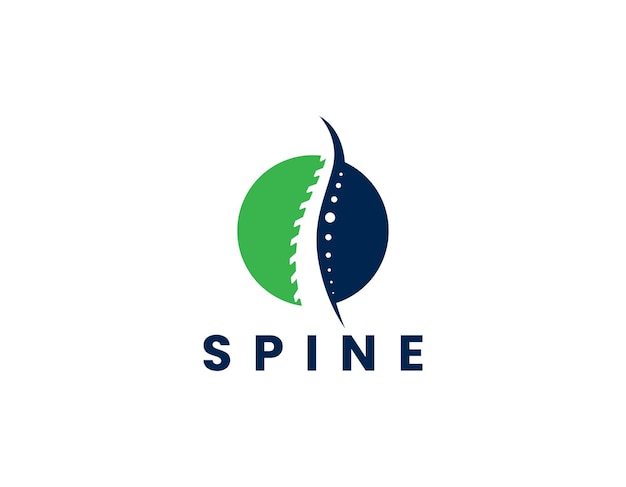 Simple Spine Medical Logo Design Template