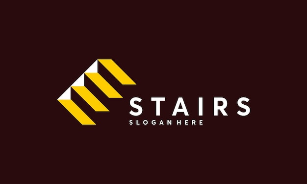 Simple Stairs logo vector modern graphic, Stairway logo symbol icon